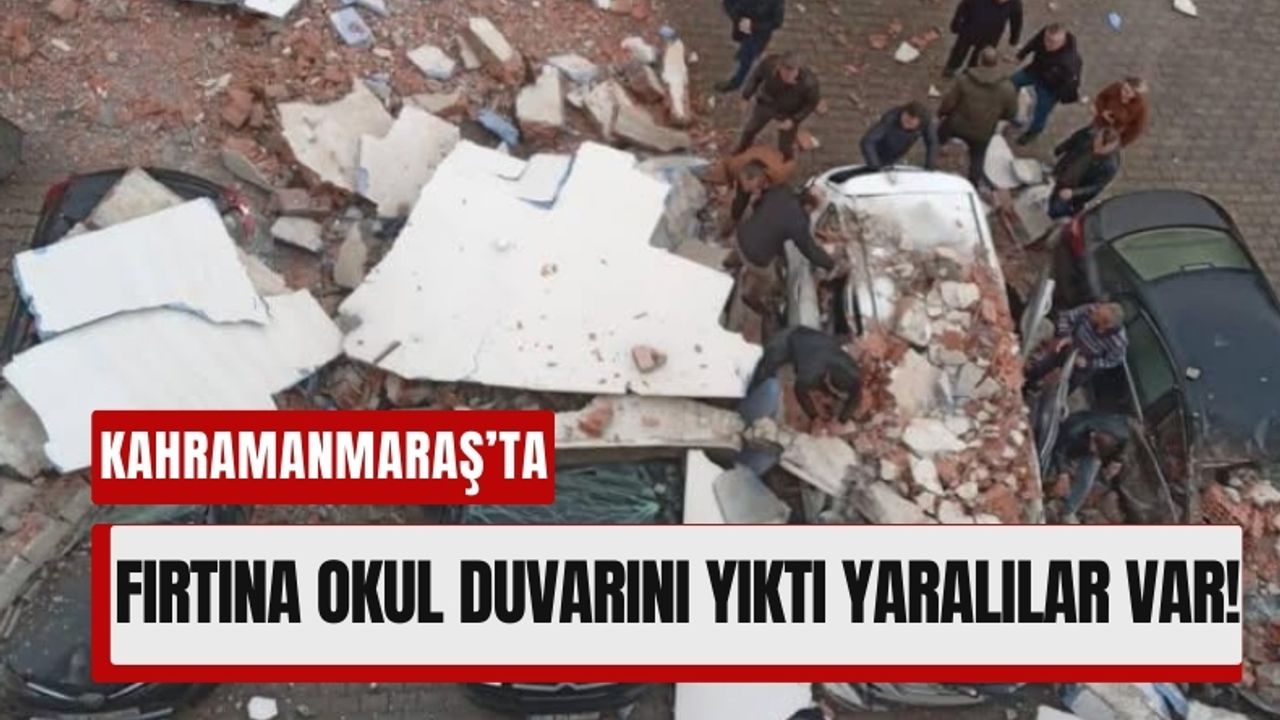 Kahramanmaraş’ta fırtınada apartmanın çatısı uçtu