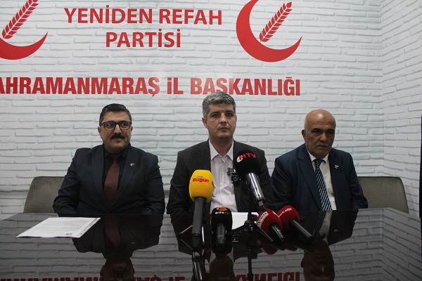 Yeniden Refah Partisi Kahramanmaraş İl Başkanı Muhammet Aydoğar’dan Gazze Tepkisi